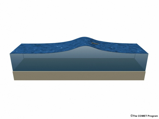 A shallow water wave with drift