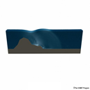 A 
tsunami generated by an underwater landslide.