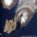 Cleveland Volcano in Alaska's Aleutian Island Chain erupts.