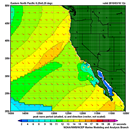 Dispersion of 
wind waves on the coast off California