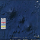 An image of seamounts off the coast of southern California. 