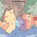 Plate tectonics
 map of the world